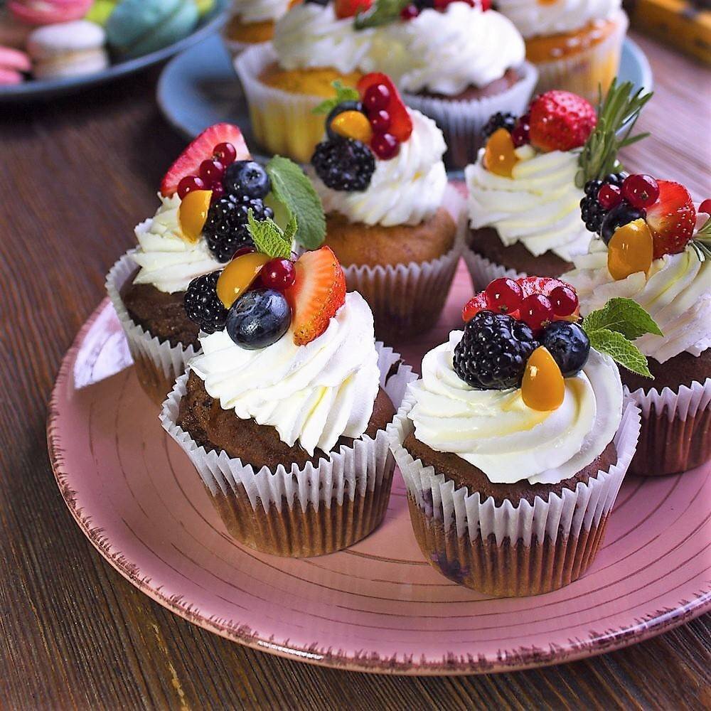 Ягодные капкейки