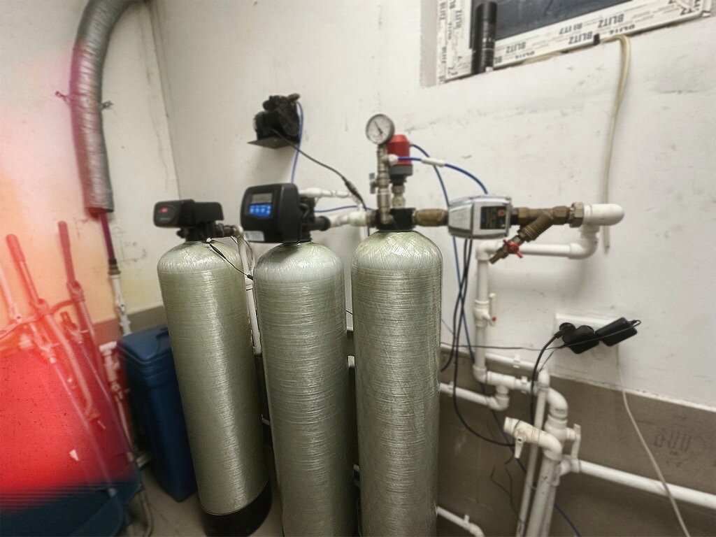 Аэрация воды + обезжелезивание + умягчение