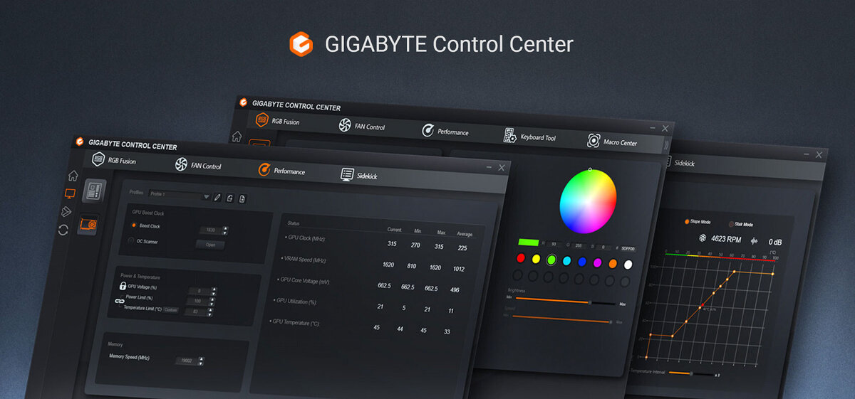 Gcc gigabyte. Gigabyte Control Center. Gigabyte Control Panel. Гигабайт контрол центр для ноутбуков. Gigabyte Control Center g5 MF.