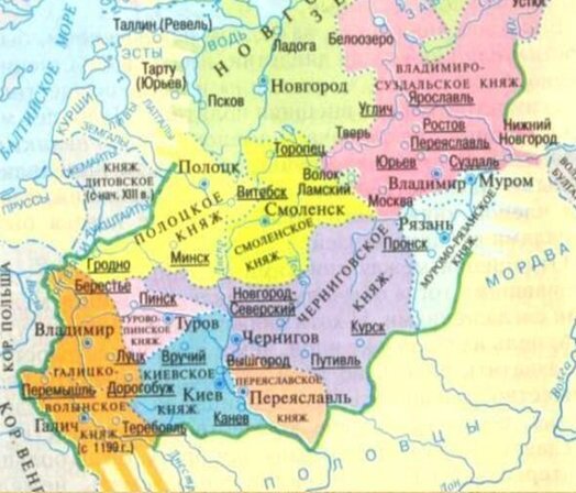 Русь периода феодальной раздробленности 