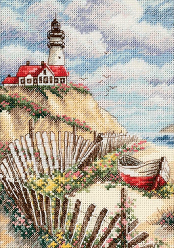 Вышивка "Маяк на обрыве" от Dimensions