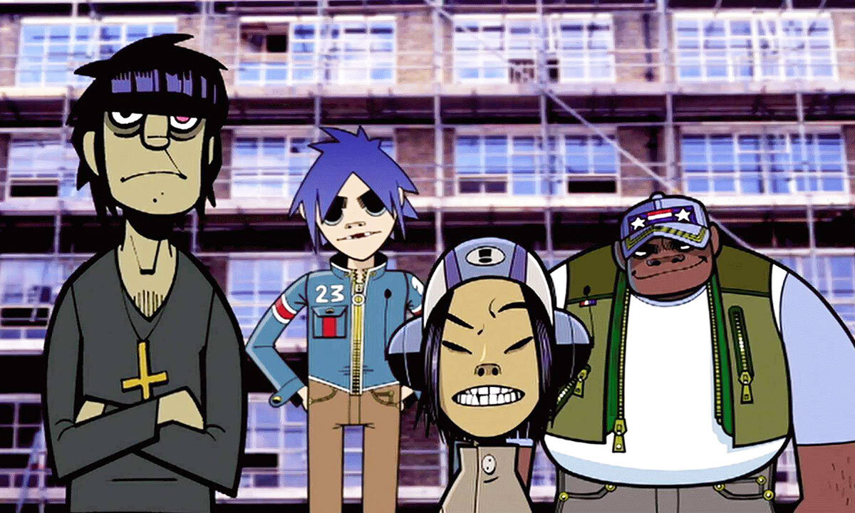 Meet tomorrow. Лужники Gorillaz. Gorillaz продюсер. Джек Блэк гориллаз. Группа гориллаз 2д.