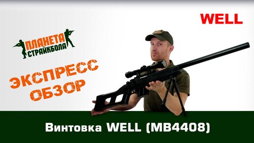 Обзор винтовки WELL (MB4408)