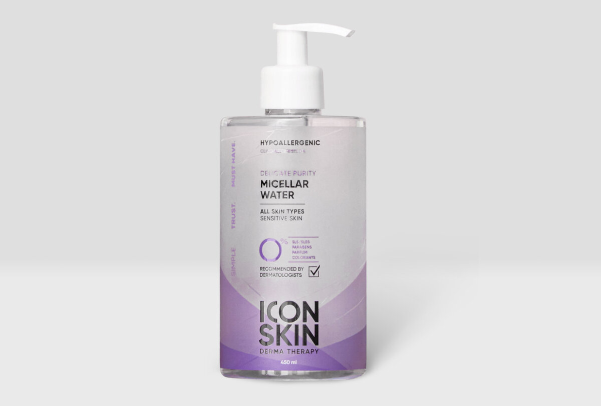 ICON SKIN Мягкая мицеллярная вода Delicate Purity из дерматологической серии Derma Therapy