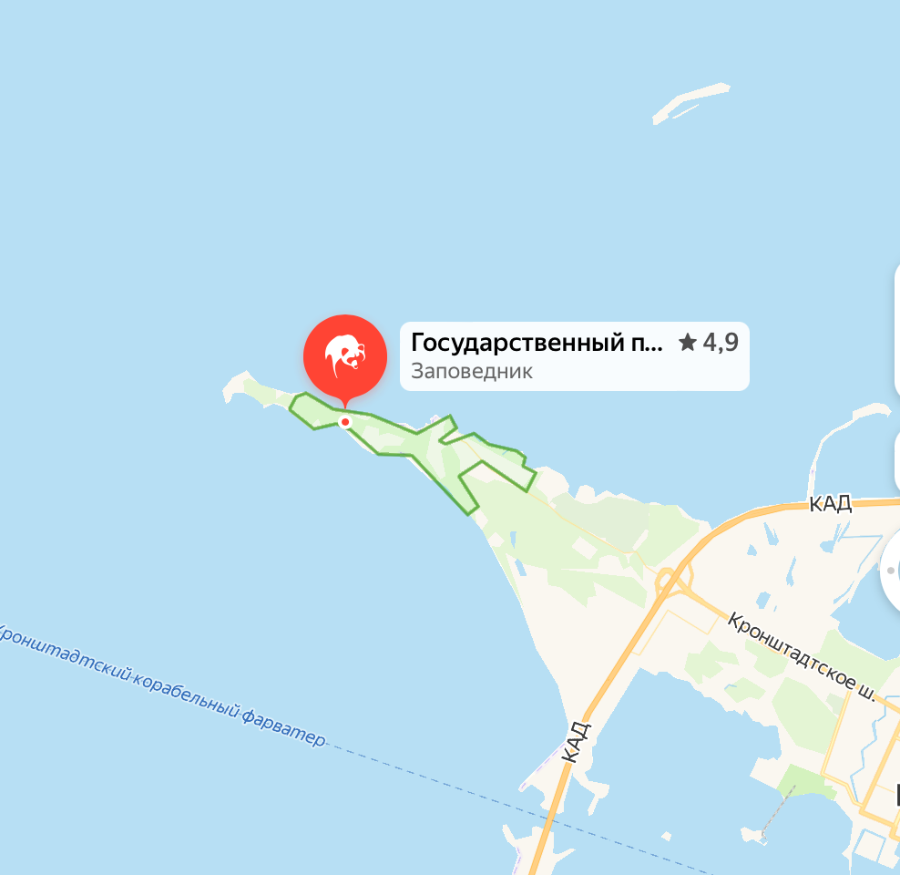 Заказник на карте 