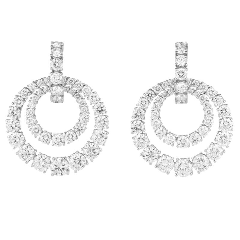 Серьги Chopard High Jewellery из белого золота с бриллиантами