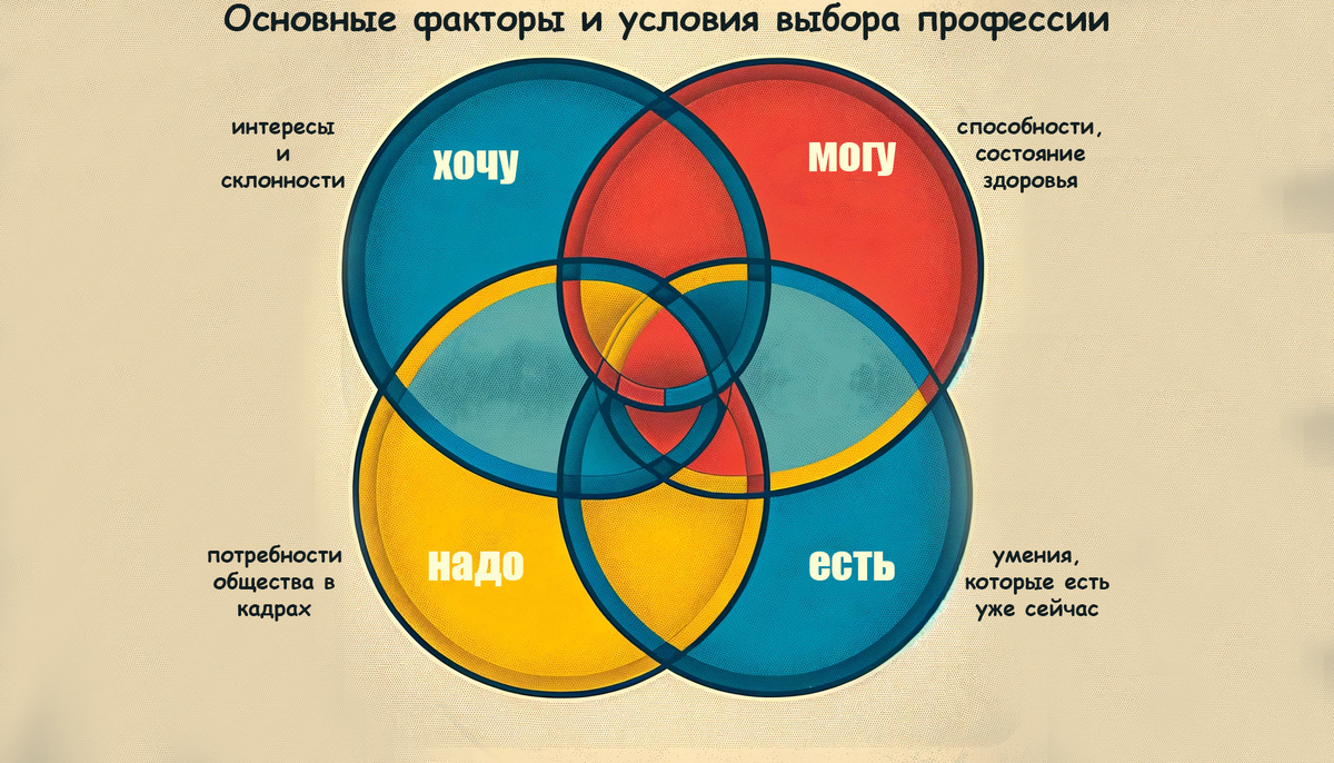 Выбор профессии. Авторские права на картинку принадлежат медиагруппе "Хакнем" и защищены товарным знаком ®️