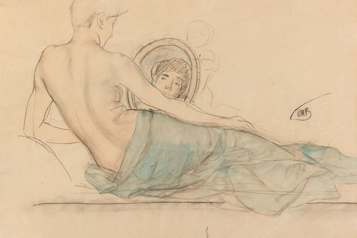       Кузьма Петров-Водкин, «Обнаженная с зеркалом», 1910 год Фото: пресс-служба Третьяковской галереи