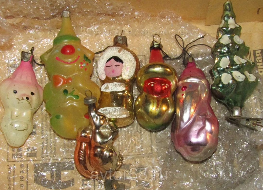 Советские новогодние игрушки