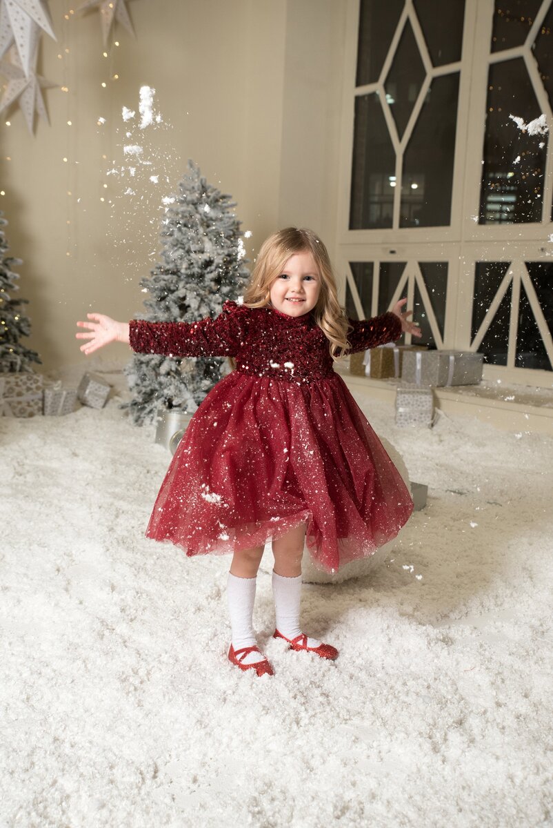 Детские фотосессии в снегу