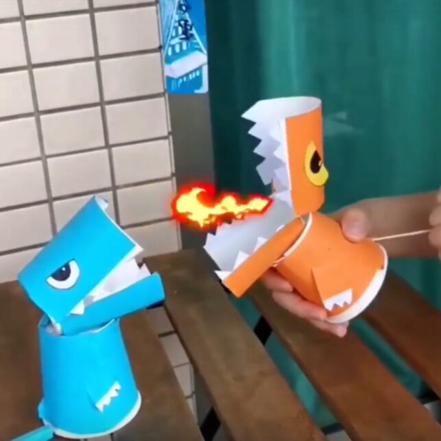    Есть два способа изготовления декоративного дракона из картона.Фото: Вконтакте