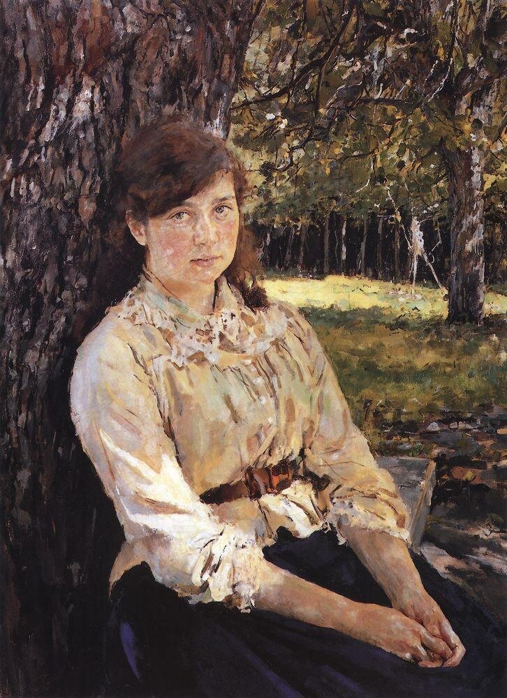 В. А. Серов. "Девушка, освещённая солнцем". 1888