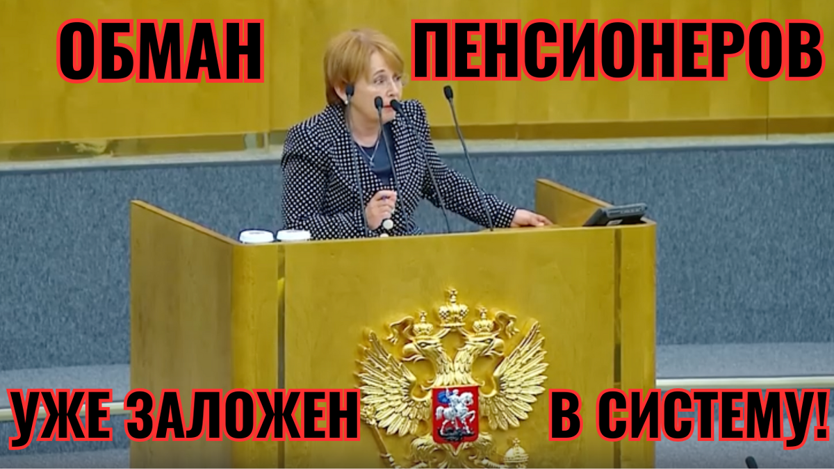 Депутат Дмитриева вскрыла схему узаконенного отъема пенсий на заседании  Госдумы | Графомания Лысого | Дзен