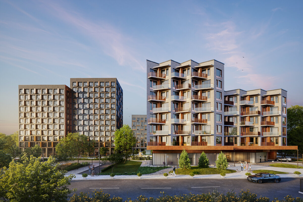 Champine находится на границе с Центральным административным округом Москвы, всего в 5 км от Кремля