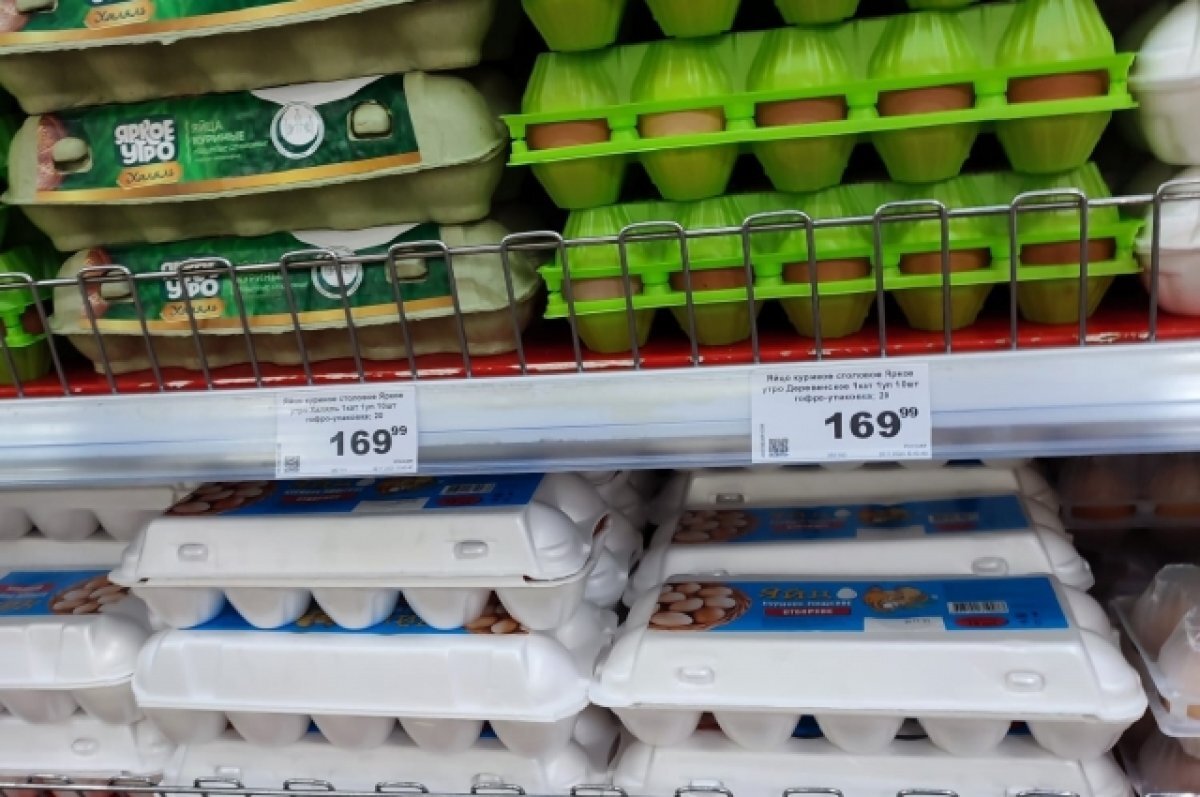    В Красноярске продолжают дорожать куриные яйца