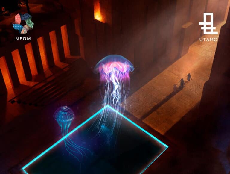   Проект театра будущего Utamo / © NEOM
