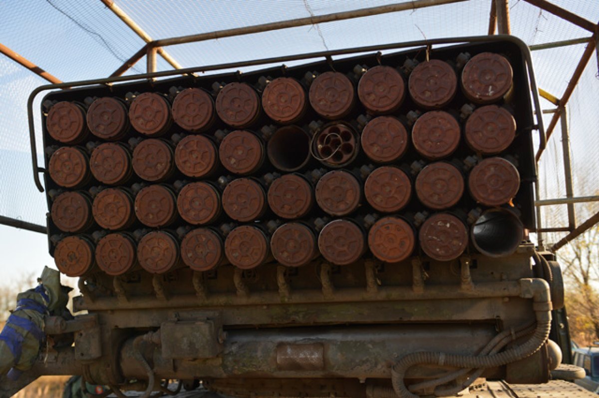    Реактивная система залпового огня (РСЗО) «Град».