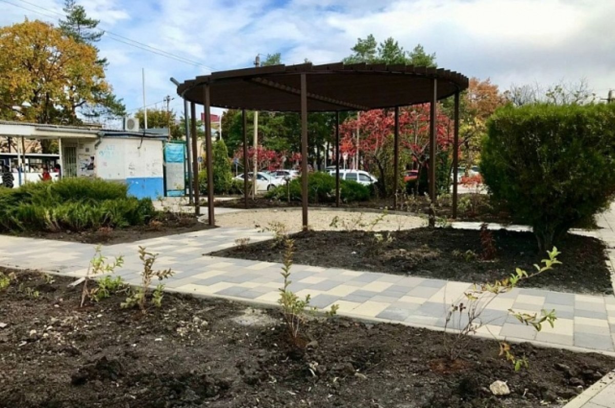    В Горячем Ключе благоустроили бульвар