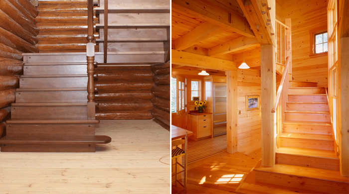 Лестницы из дерева: материалы для изготовления, детали и их крепление