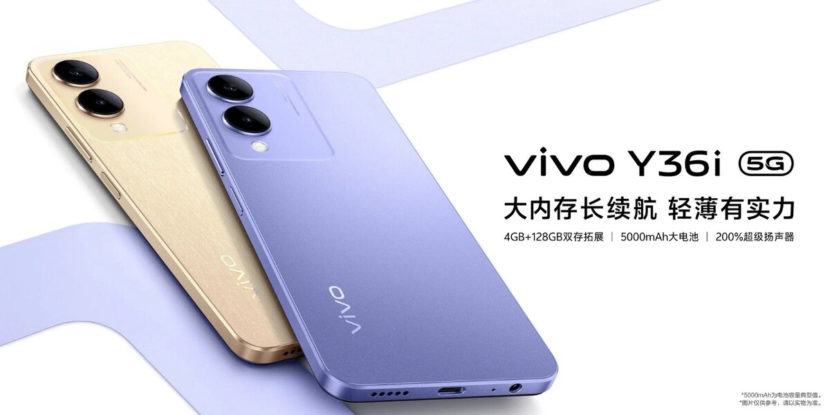 Промо-графика смартфона Vivo Y36i (источник: Vivo)