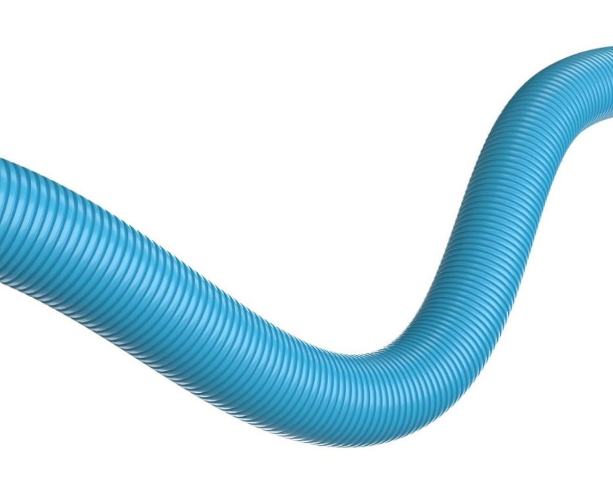 Гибкий гофрированный воздуховод АДС с антистатическим и антимикробным покрытием, 75 мм