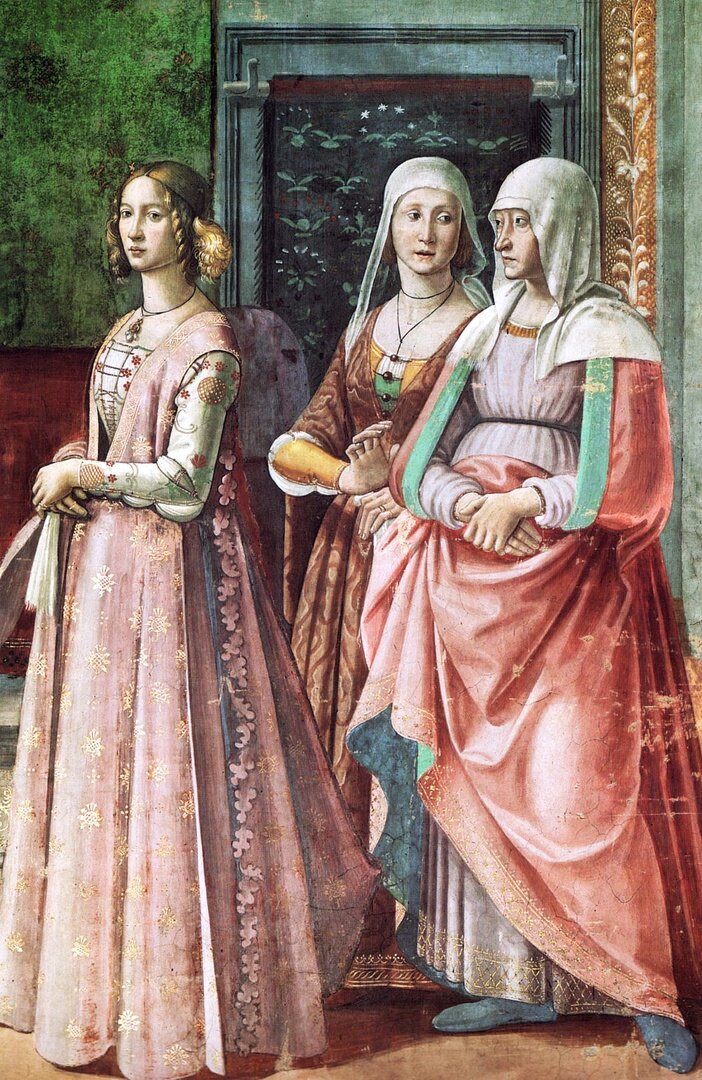 Фрагмент фрески «Рождество Иоанна Крестителя»