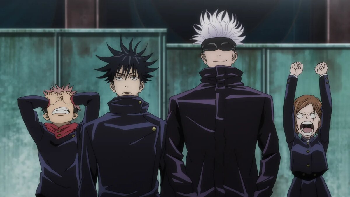 Кадр из аниме «Магическая битва»   📷