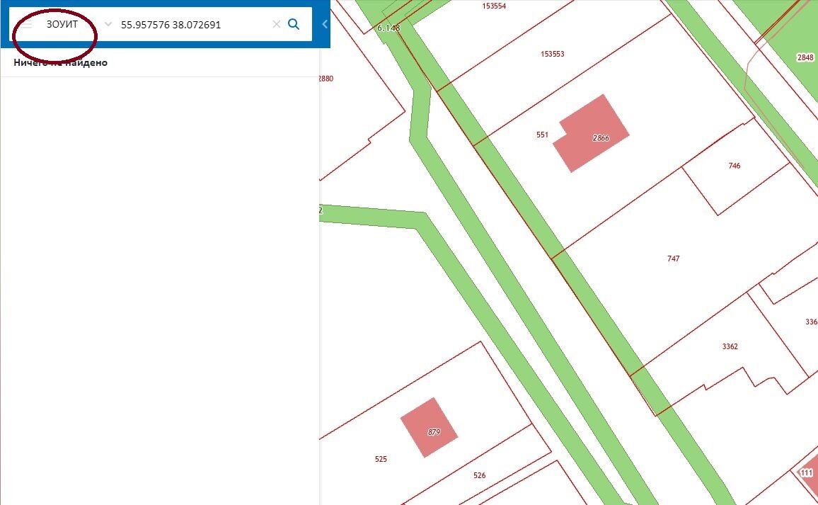 Проверьте свой участок на публичной кадастровой карте. Если он входит в ЗОУИТ - то он будет находится в зеленой зоне.