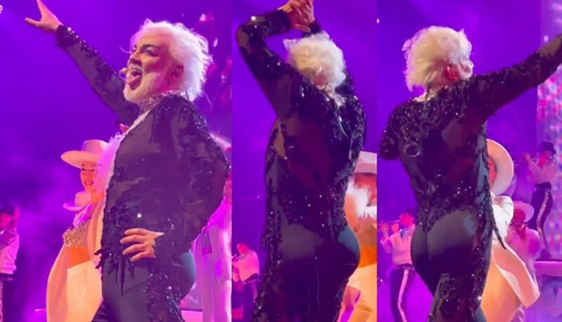    "Король" и его силиконовые ягодицы. Фото: кадры видео