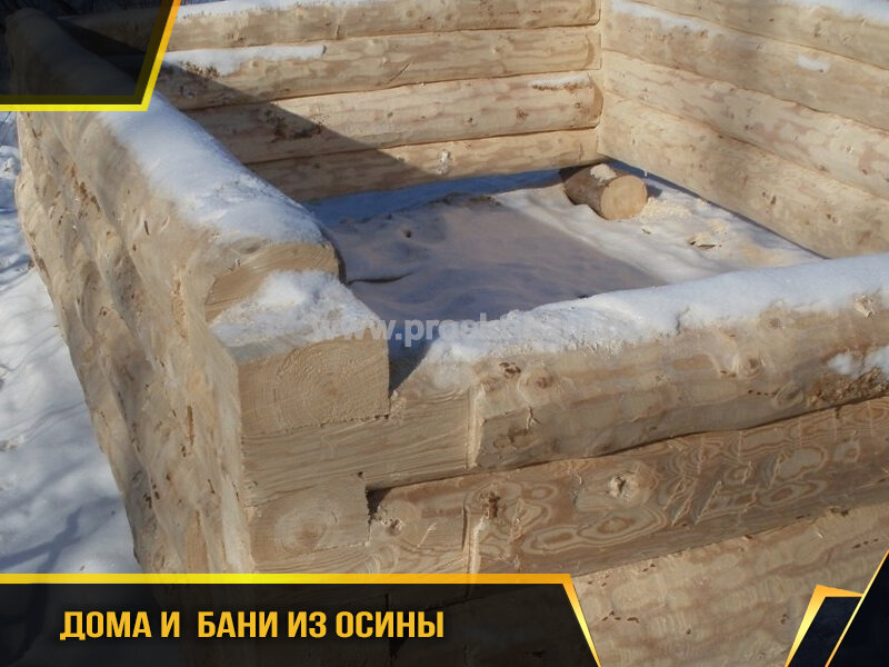 дома и бани из осины