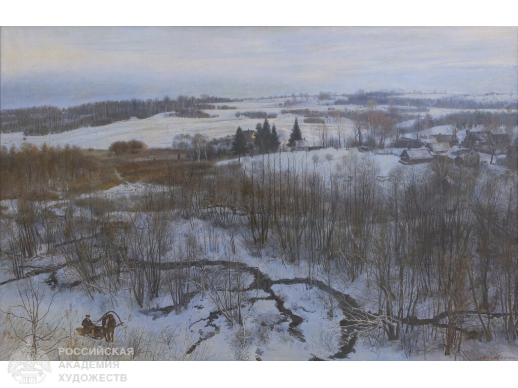 Е.Н. Максимов. Изборск. 2016. Холст, масло. Собственность автора