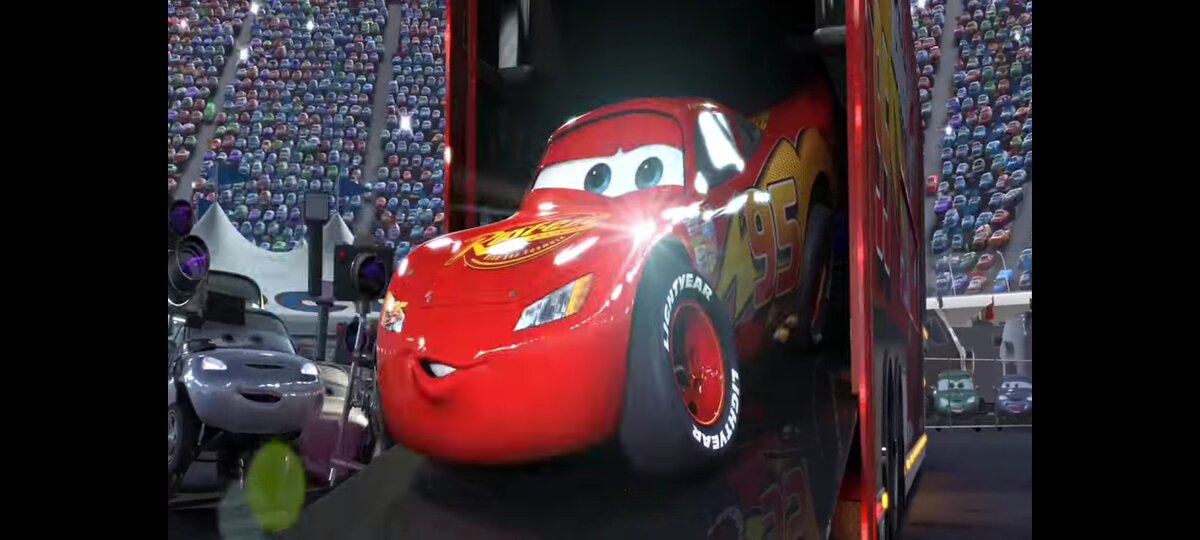 Кадр из мультфильма Тачки