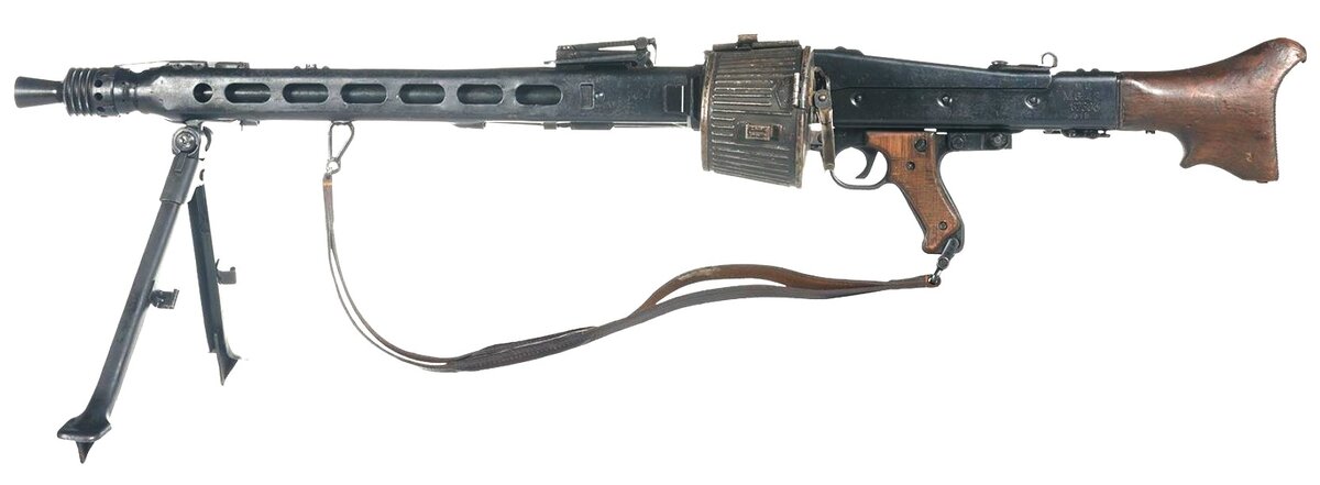 Пулемет МГ-42. Вид слева.