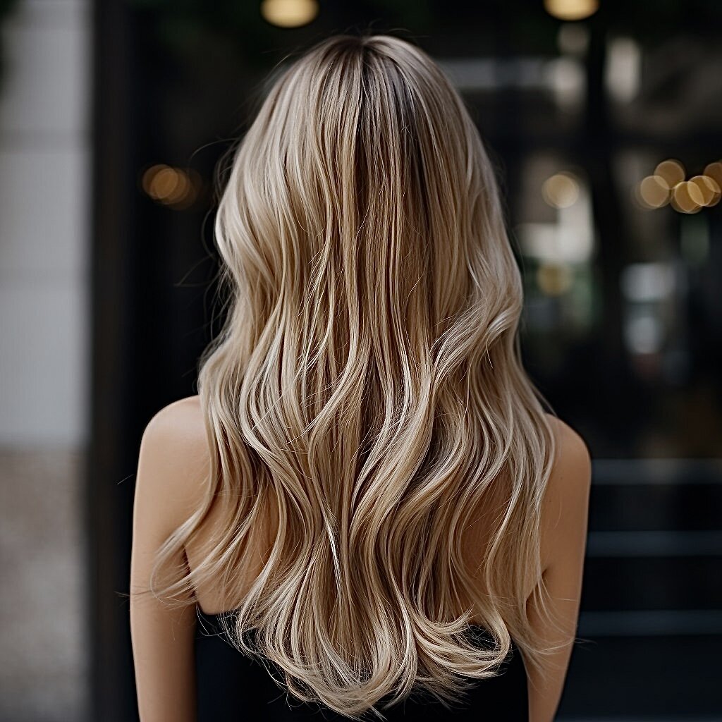 Работа автора: авторская техника осветления, уход для волос и укладка.