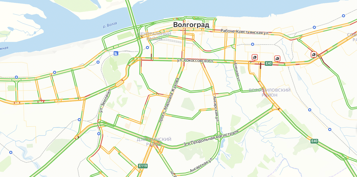 Километр за 10 минут: пробка парализовала выезд из Волгограда | Блокнот ...