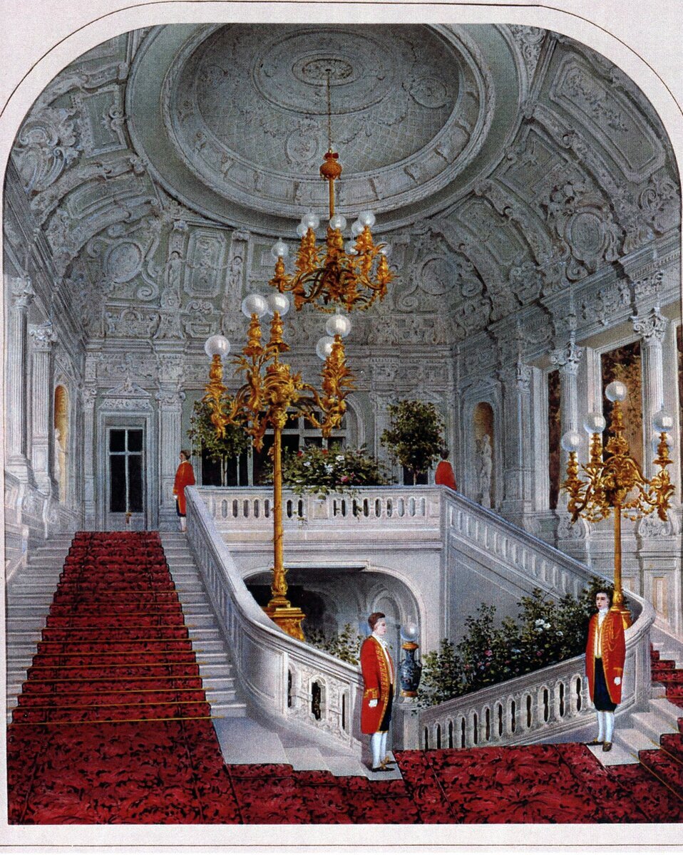 А.А. Редковский. Парадная лестница, 1860-е гг. 