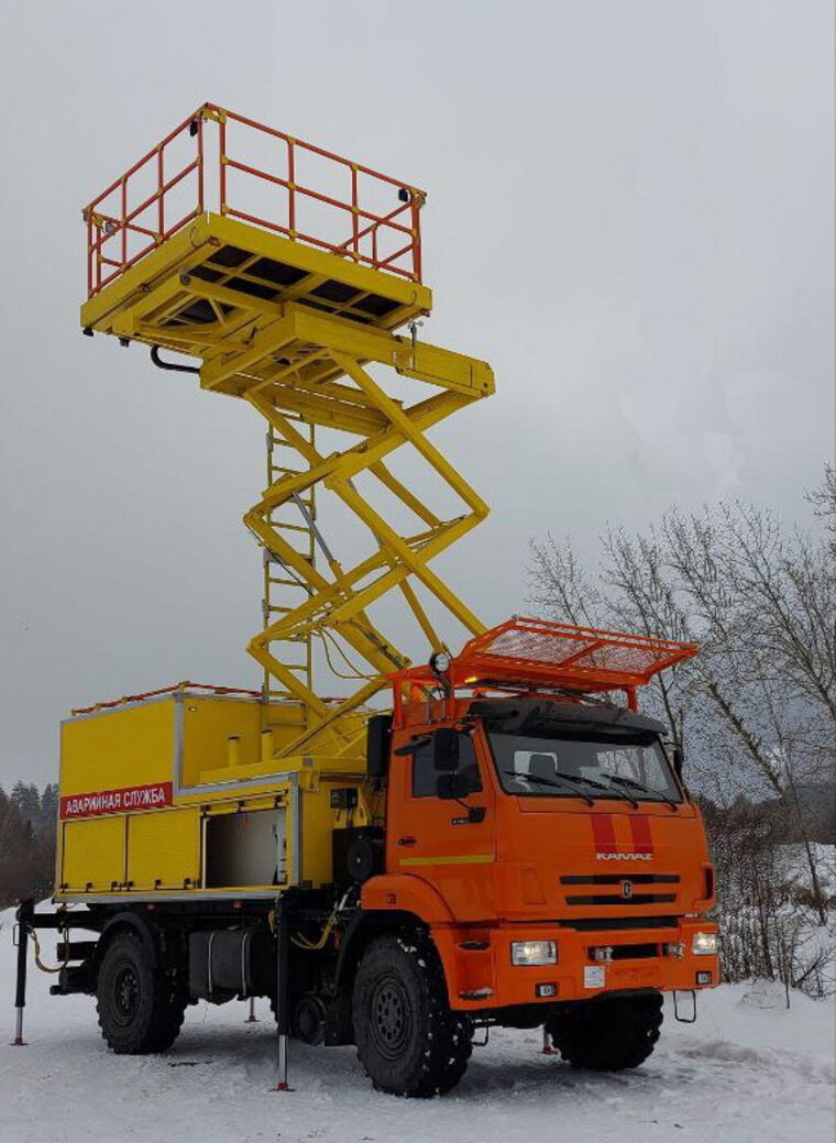    Платформа может подниматься на высоту 8,5 метра