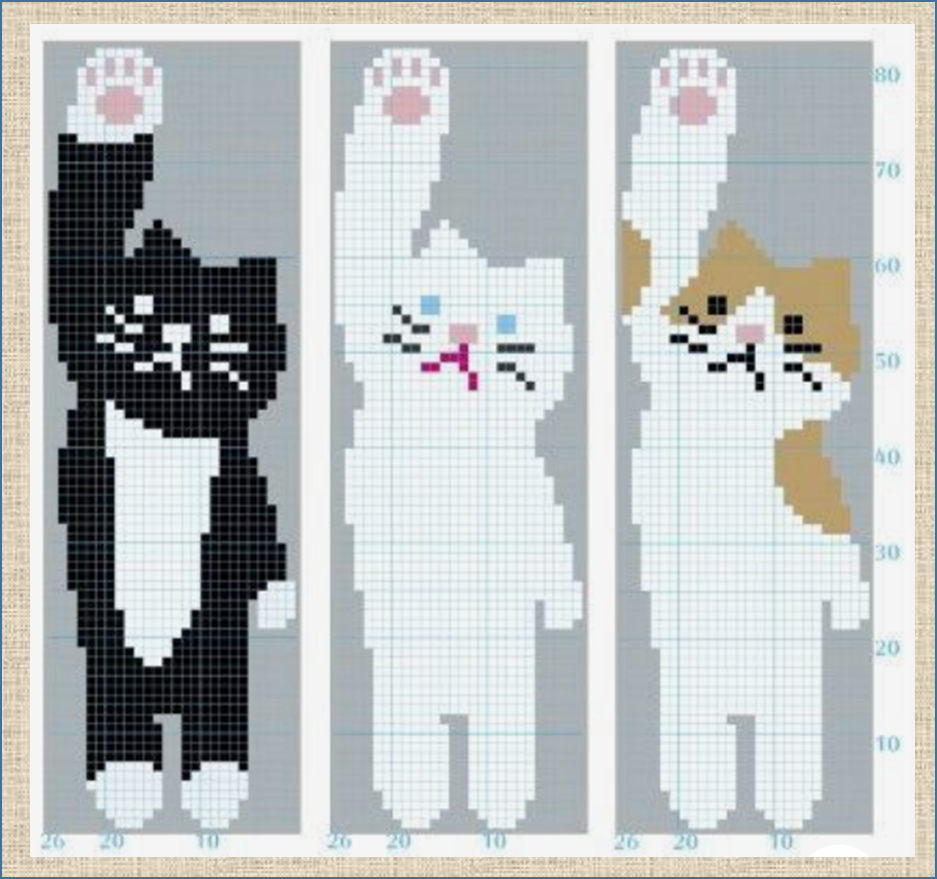 Снова котики🐈 - новая 😼подборка моделей и схем для вязания изделий с ...