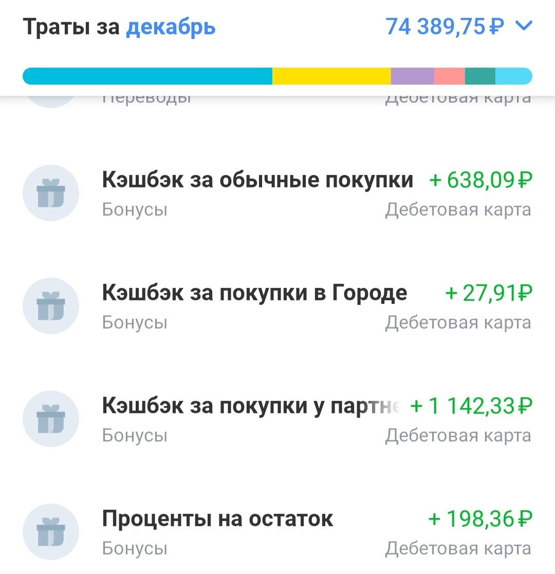1800 рублей кешбека+ 200 руб.процент на остаток.