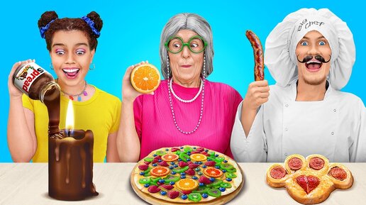 Кулинарный челлендж: я vs бабушка | | Секретные лайфхаки и странные гаджеты от 123GO! Challenge