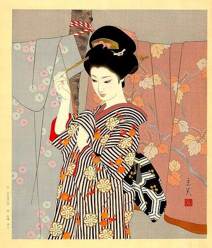 В японских легендах о Ханганко часто фигуруют гейши и самураи.  
Изображение: pinterest.com 