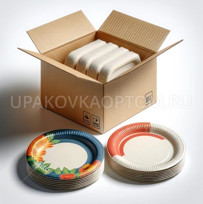 Бумажные тарелки от Упаковка Оптом