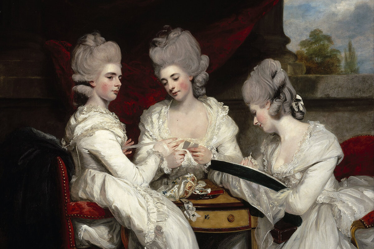Фрагмент картины «Дамы Уолдегрейв», Джошуа Рейнольдс 1780 год.