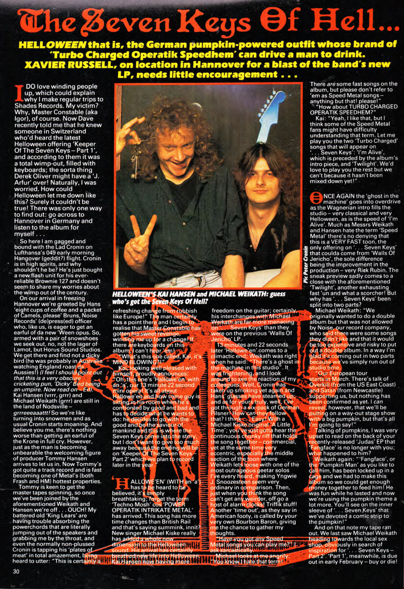 Страница журнала Kerrang!