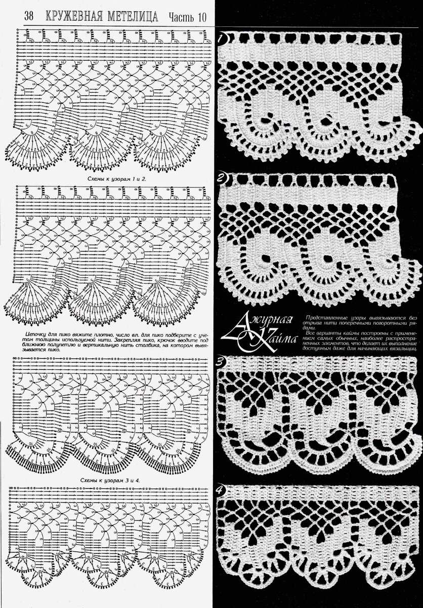 Схема ажурной каймы. Дуплет кайма крючком схемы. Схемы вязания кружева крючком кайма. Кружева кайма прошва обвязка края. Кружево Кроше крючком.