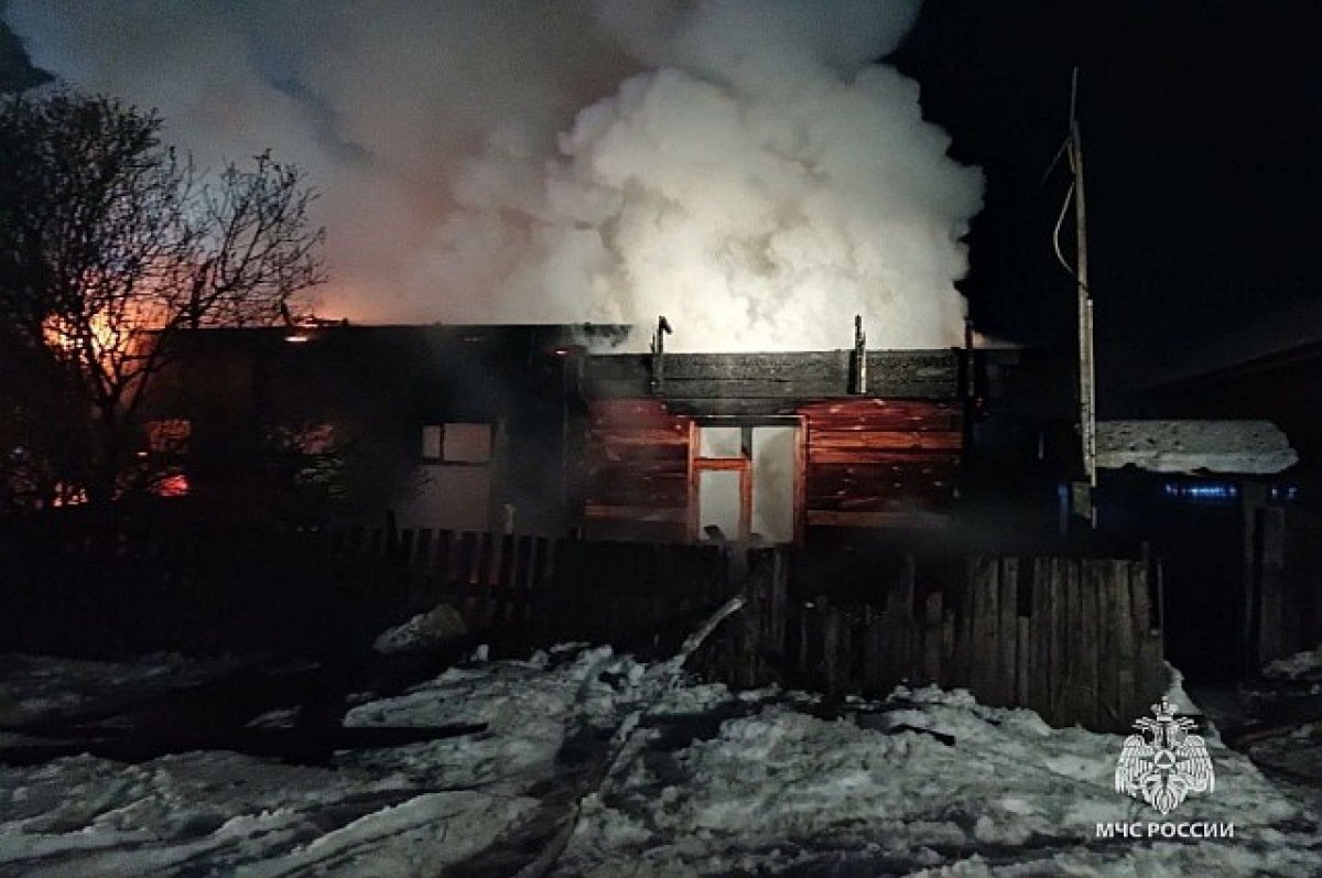    В ночном пожаре под Уфой сгорела семейная пара