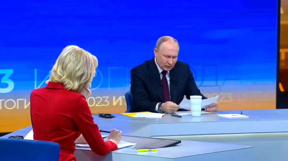 Владимир Путин. Фото: скрин видео