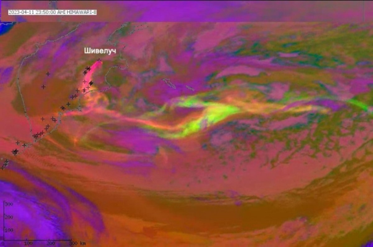    Пепел от камчатского Шивелуча наблюдали на Скандинавском полуострове