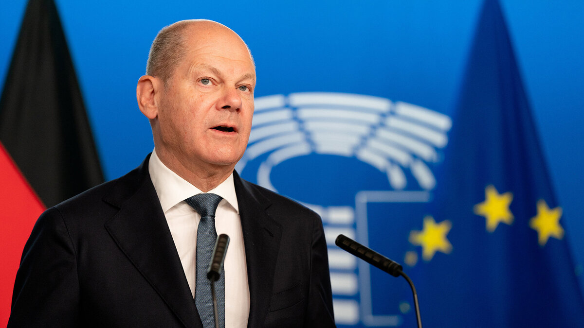    Канцлер Германии Олаф Шольц© CC BY 4.0 / European Union 2023– Source: EP