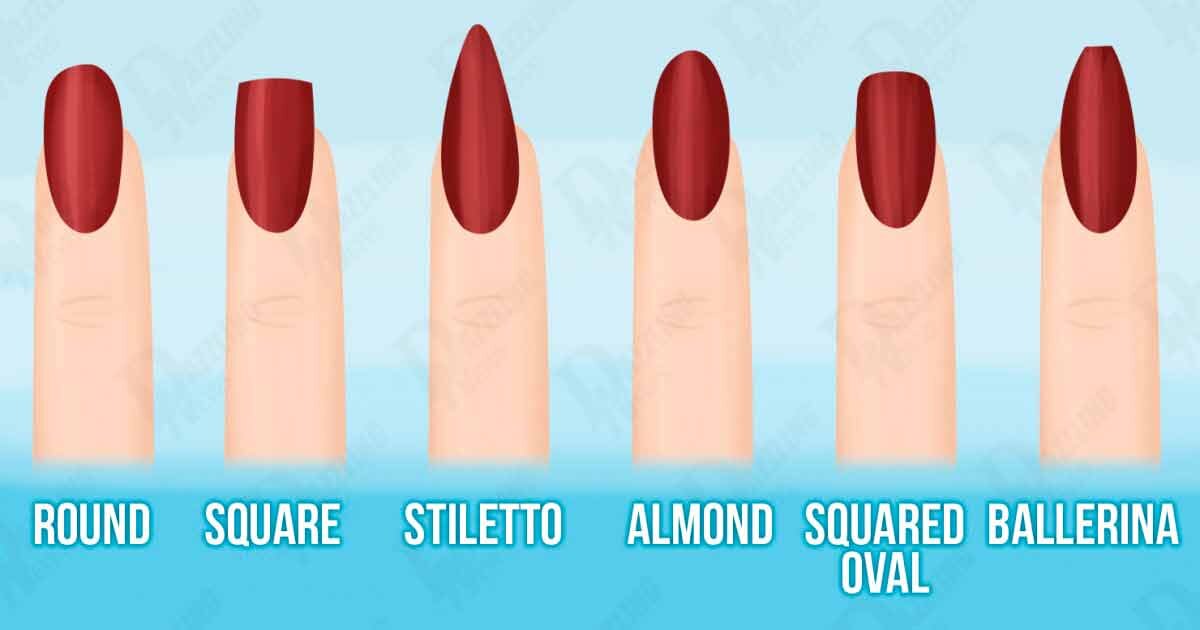 Форма ногтей на английском